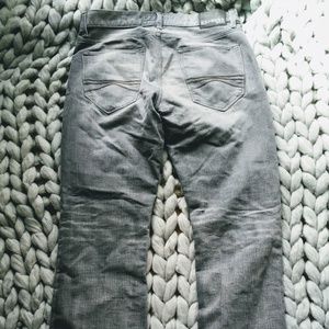 Express Kingston Classic Fit Boot Cut Grey Jeans